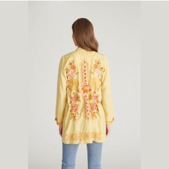 NWT Driftwood Abby Harvest Embroidered Kimono/Jacket Large - Picture 3 of 16